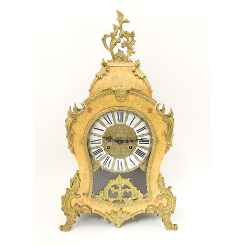 1395 - A Louis XIV style ' Le Ore ' mantel clock by Franz Hermle & Sons Approx 22