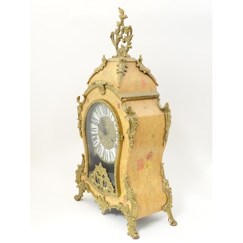 1395 - A Louis XIV style ' Le Ore ' mantel clock by Franz Hermle & Sons Approx 22