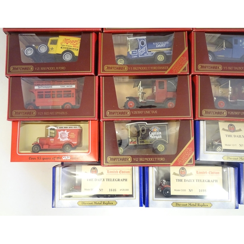 1316 - Toys: a large quantity of late 20thC die cast scale model cars, comprising: Matchbox Models of Yeste... 