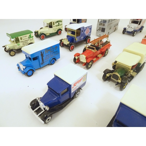 1316 - Toys: a large quantity of late 20thC die cast scale model cars, comprising: Matchbox Models of Yeste... 