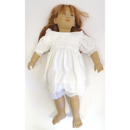 1317 - Toy: a boxed Annette Himstedt Puppen Kinder 1991/92 Liliane doll, with certificate, approximately 26... 