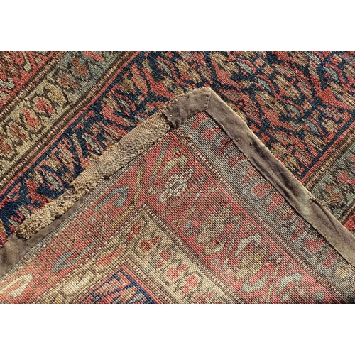 1389 - Carpet Rug : A runner with banded motif decoration . Approx. 150