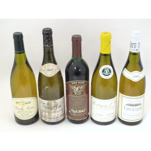 2150 - An assortment of white and red wine, comprising Domaine Simonin Pouilly-Fuisse Cuvee Des Roches 2002... 