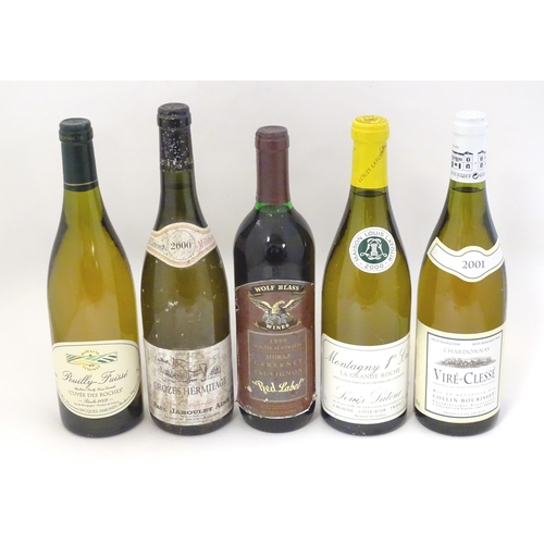 2150 - An assortment of white and red wine, comprising Domaine Simonin Pouilly-Fuisse Cuvee Des Roches 2002... 