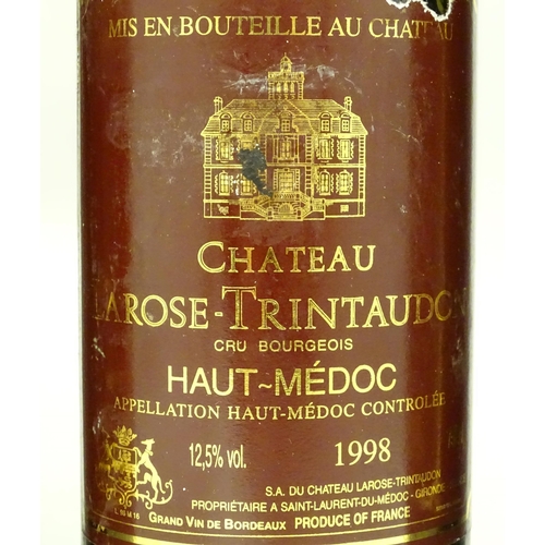 2152 - 5 bottles of Chateau Le Rose Trintaudon Haut Medoc 1998 red wine, each 750ml (5)