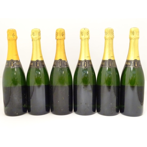 2153 - Six bottles of Louis Boyier & Cie champagne, each 75cl