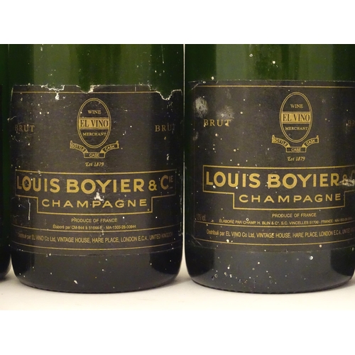 2153 - Six bottles of Louis Boyier & Cie champagne, each 75cl