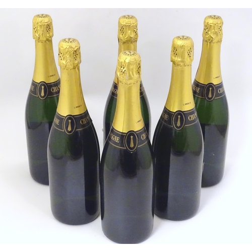 2154 - Six bottles of Louis Boyier & Cie champagne, each 75cl