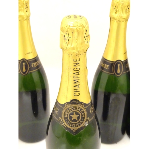 2155 - Five bottles of Louis Boyier & Cie champagne, each 75cl (5)