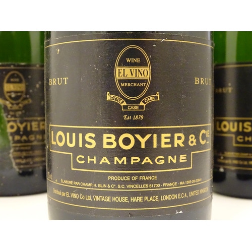 2155 - Five bottles of Louis Boyier & Cie champagne, each 75cl (5)