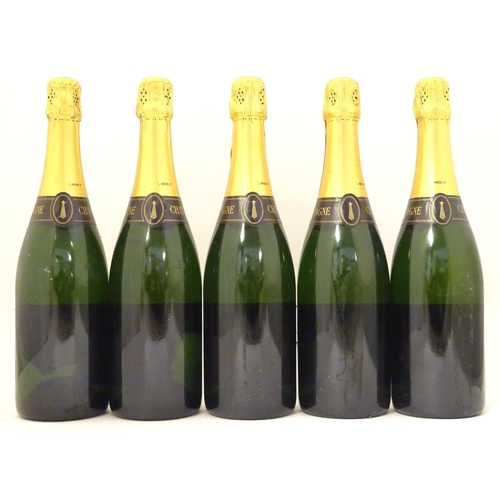 2155 - Five bottles of Louis Boyier & Cie champagne, each 75cl (5)