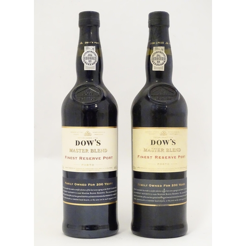 2157 - Two 75cl bottles of Dow's Master Blend finest reserve port (2)