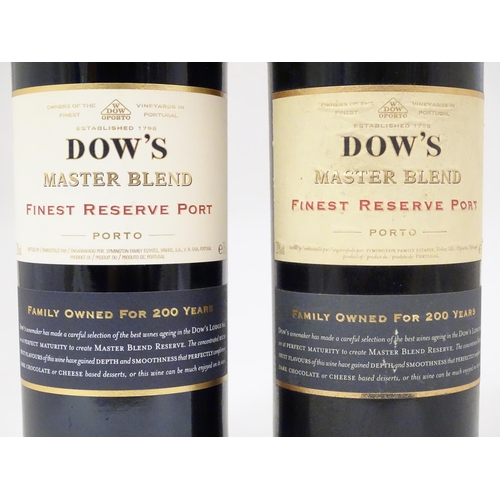 2157 - Two 75cl bottles of Dow's Master Blend finest reserve port (2)