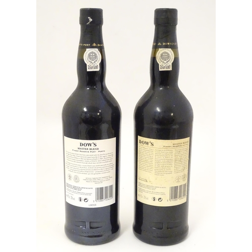 2157 - Two 75cl bottles of Dow's Master Blend finest reserve port (2)