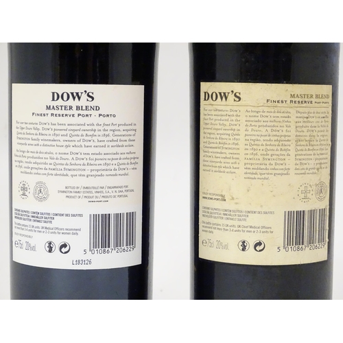 2157 - Two 75cl bottles of Dow's Master Blend finest reserve port (2)