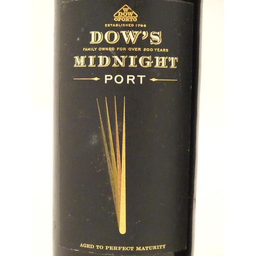 2158 - A 75cl bottle of Dow's Midnight port, together with a 75cl bottle of Taylors First Estate reserve po... 