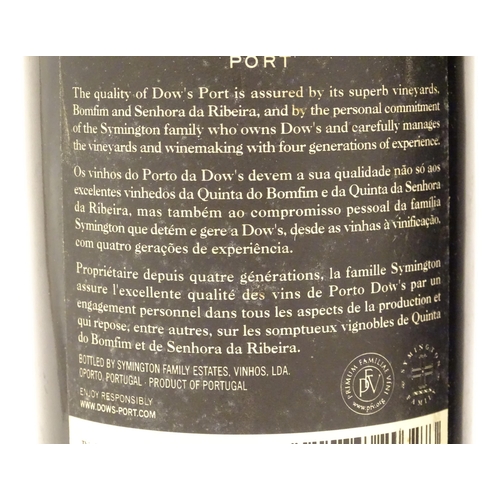 2158 - A 75cl bottle of Dow's Midnight port, together with a 75cl bottle of Taylors First Estate reserve po... 