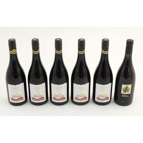 2165 - Five bottles of Skillogalee 2008 basket pressed Clare Valley shiraz 2008 red wine, each 750ml, toget... 