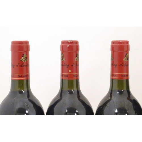 2169 - Six bottles of red wine, to include three D'Arenberg McLaren Vale 'The Footbolt' Shiraz 2005 75cl (6... 