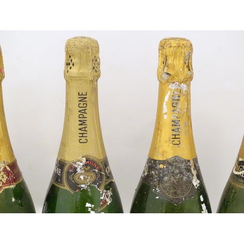 2177 - Six bottles of Champagne, to include Bilecart-Salmon 75cl, Ellner Epernay 75cl and Perrier-Jouet 75c... 