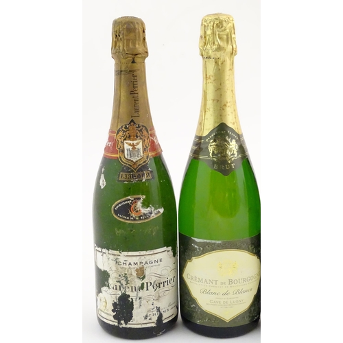 2179 - Nine bottles of Champagne, to include Dubois-Caron 75cl, Mercier 75cl and Cremant de Bourgogne 75cl ... 