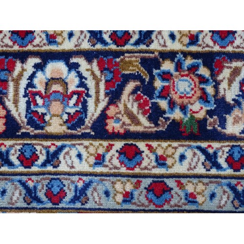 1381 - Carpet / Rug : An Isfahan carpet, the red ground with central medallion and floral and foliate detai... 