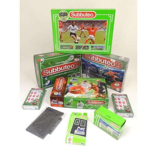 1322A - Toys: a quantity of boxed Subbuteo games, comprising UEFA Champions League Edition, Team Edition, 20... 