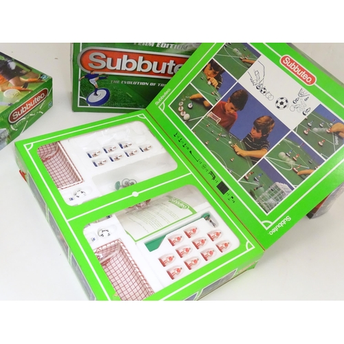 1322A - Toys: a quantity of boxed Subbuteo games, comprising UEFA Champions League Edition, Team Edition, 20... 