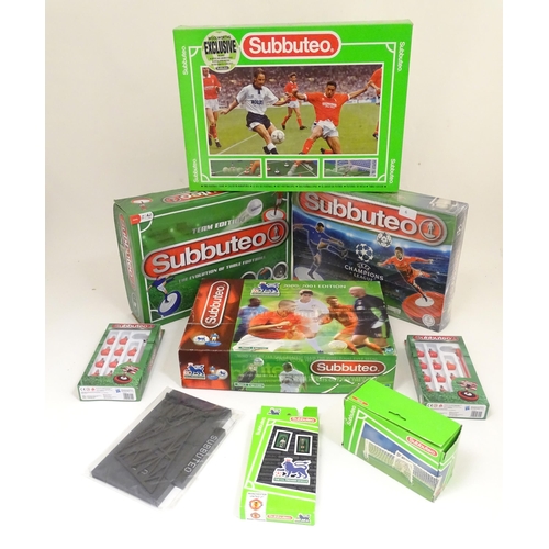 1322A - Toys: a quantity of boxed Subbuteo games, comprising UEFA Champions League Edition, Team Edition, 20... 