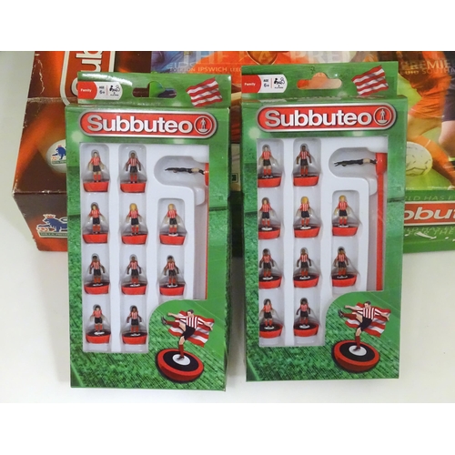 1322A - Toys: a quantity of boxed Subbuteo games, comprising UEFA Champions League Edition, Team Edition, 20... 