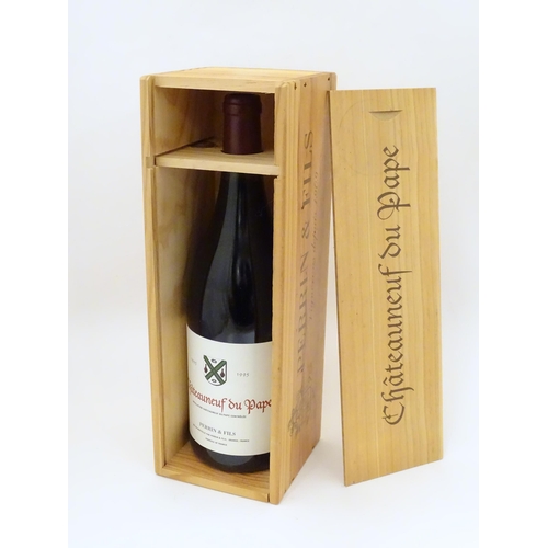 2161 - A boxed magnum bottle of Perrin & Fils Chateauneuf du Pape 1995 red wine, 150cl