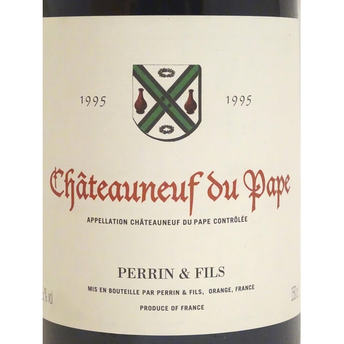 2161 - A boxed magnum bottle of Perrin & Fils Chateauneuf du Pape 1995 red wine, 150cl