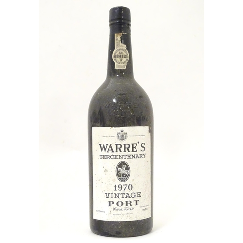 2163 - A bottle of Warre's Vintage Port 1970 Tercentenary (bottled 1972) 750ml