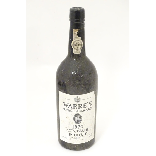 2163 - A bottle of Warre's Vintage Port 1970 Tercentenary (bottled 1972) 750ml