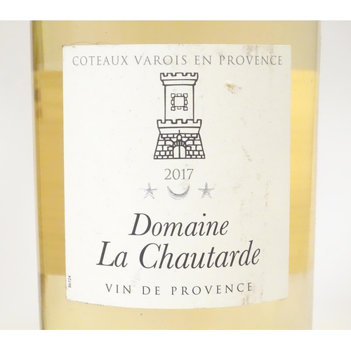 2164 - Four bottles of wine, comprising Domaine La Chautarde rose 2007 750ml, Weltvrede Cape Muscat 2001 37... 