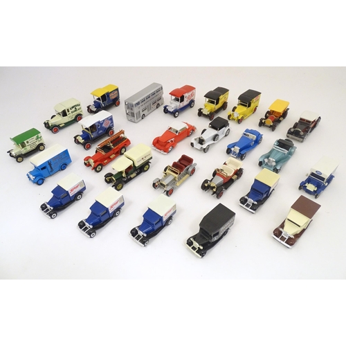 1316 - Toys: a large quantity of late 20thC die cast scale model cars, comprising: Matchbox Models of Yeste... 