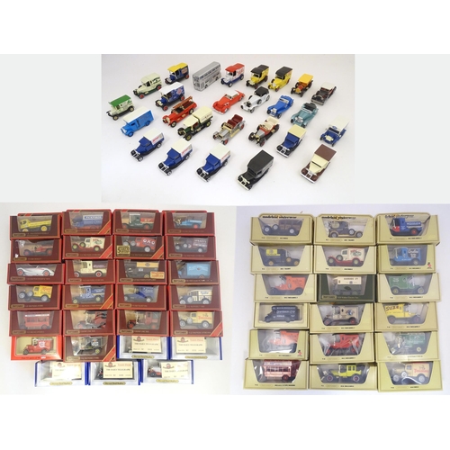 1316 - Toys: a large quantity of late 20thC die cast scale model cars, comprising: Matchbox Models of Yeste... 