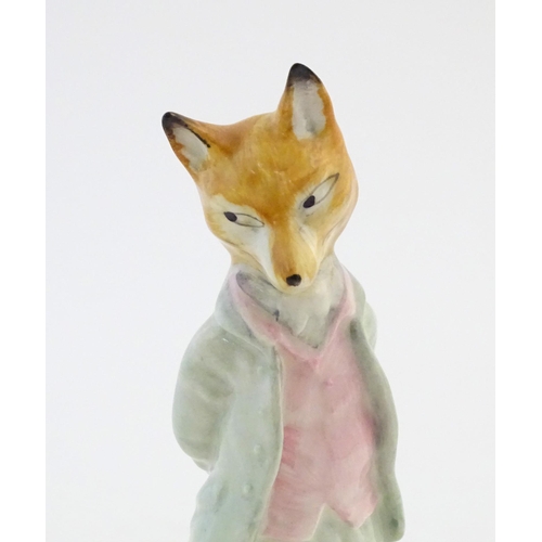157 - A Beswick model of Beatrix Potter's Foxy Whiskered Gentleman, model no. BP3b. Marked under. Approx. ... 