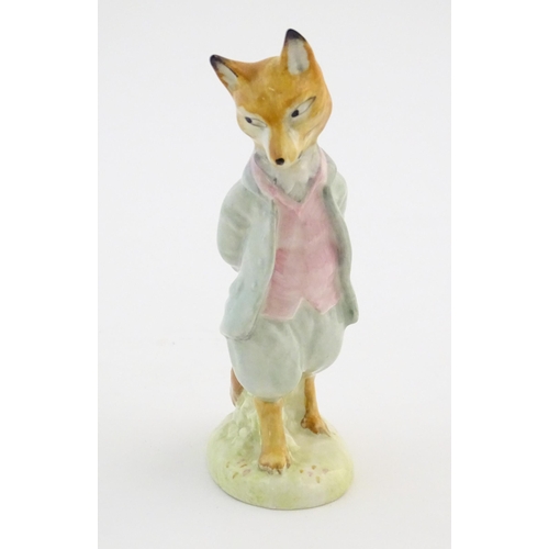 157 - A Beswick model of Beatrix Potter's Foxy Whiskered Gentleman, model no. BP3b. Marked under. Approx. ... 
