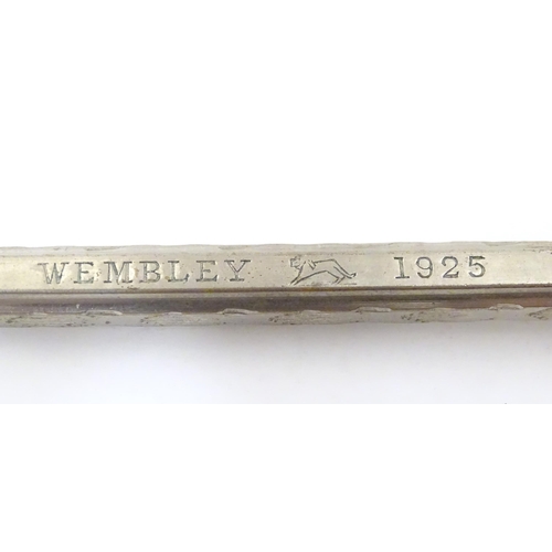 417 - 3 Propelling pencils : A Sterling silver pencil with engine turned decoration by Yard O Led, patent ... 