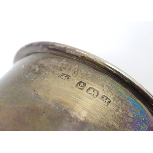 430 - A silver Christening mug hallmarked Birmingham 1936. 3