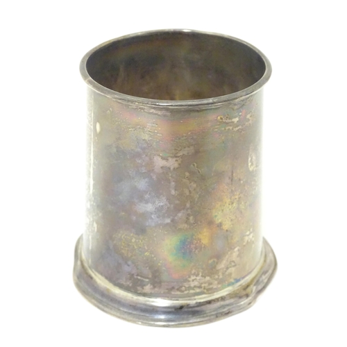 430 - A silver Christening mug hallmarked Birmingham 1936. 3