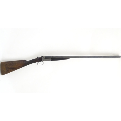 2292 - S2 Shotgun: a Peter Knight, Nottingham 12 bore side by side shotgun, boxlock action with double trig... 