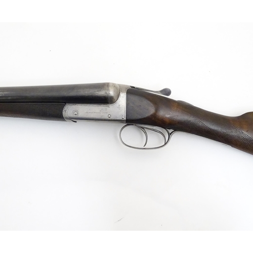 2293 - S2 Shotgun: an Alexander Henry & Co, Edinburgh 12 bore side by side shotgun, boxlock action, hand en... 