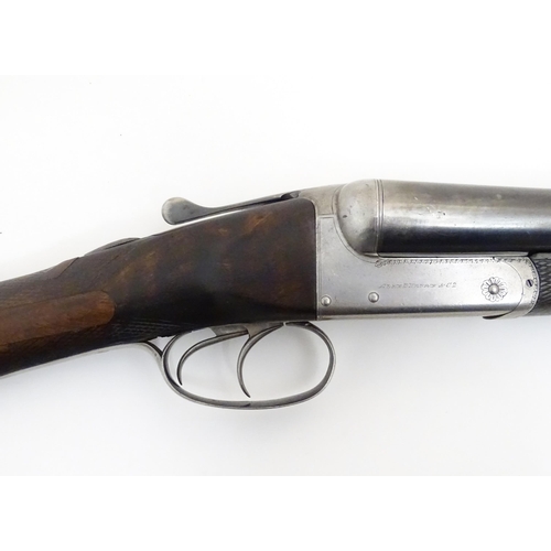 2293 - S2 Shotgun: an Alexander Henry & Co, Edinburgh 12 bore side by side shotgun, boxlock action, hand en... 