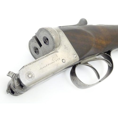 2293 - S2 Shotgun: an Alexander Henry & Co, Edinburgh 12 bore side by side shotgun, boxlock action, hand en... 