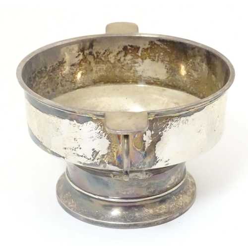 439 - A silver porringer with twin handles hallmarked Sheffield 1913 maker James Dixon & Sons Ltd. 6 1/2