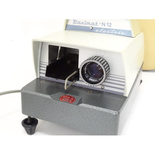 A Paximat slide projector