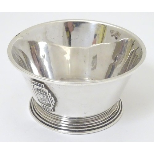 365 - An Art Deco Commemorative bowl hallmarked Birmingham 1934 maker Barker Brothers Silver Ltd. with sil... 