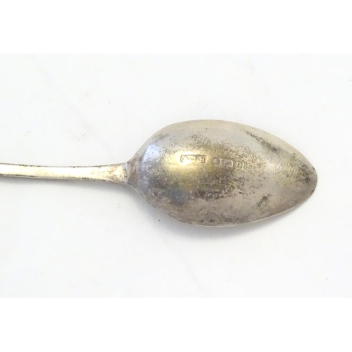 494A - A silver salt hallmarked Birmingham 1937, a silver teaspoon hallmarked 1928 maker A J Bailey and an ... 